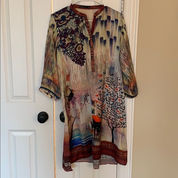 Pakistani Indian shirt with embroidery. shirt / kurta / kameez. - Picture 1 of 5